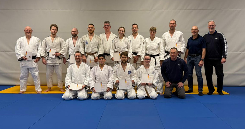 Neue DAN-Graduierungen bei Judo-Trainern