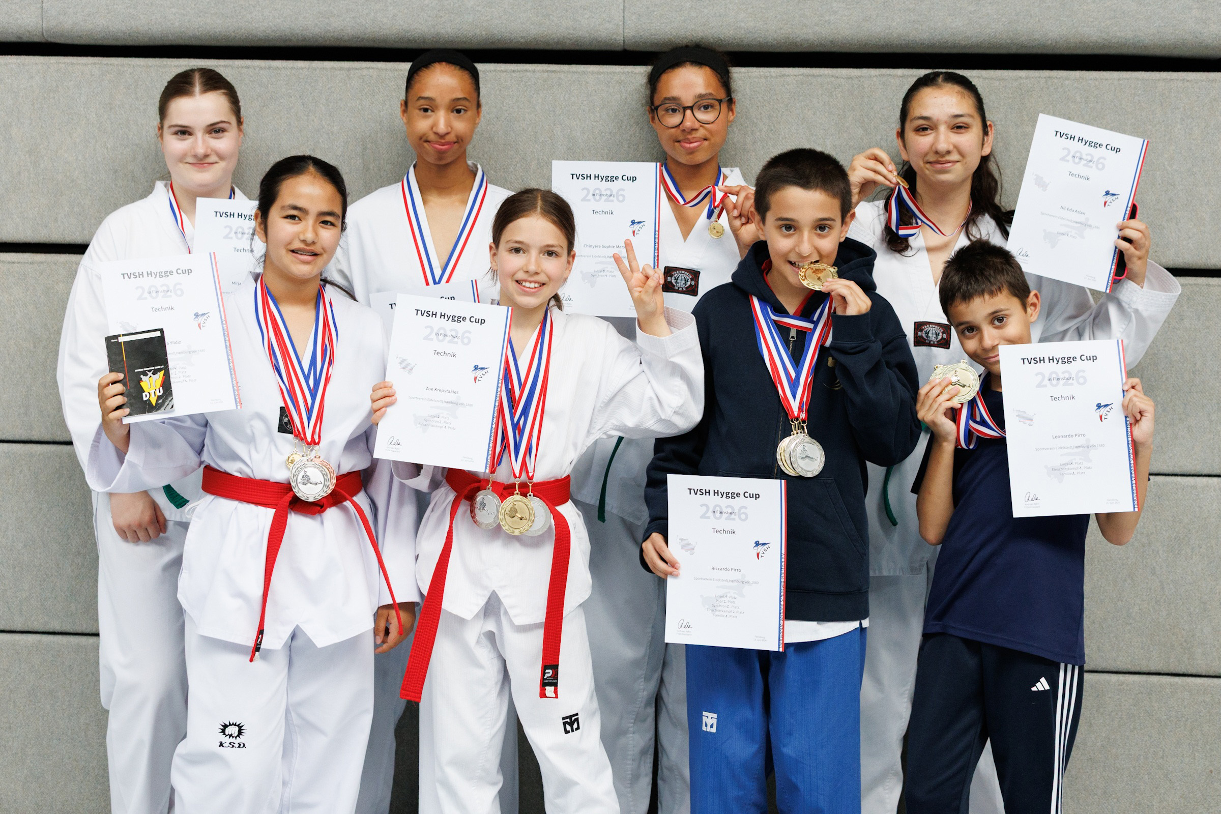 Taekwondo-Team mit starker Präsenz in Flensburg